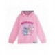 Sudadera rosa de Stitch con capucha para niños