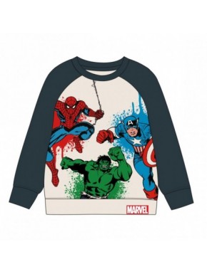 Sweatshirt enfant Avengers avec Spiderman, Hulk et Captain America