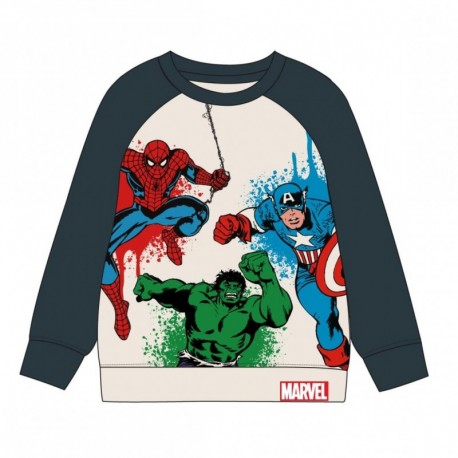 Sweatshirt enfant Avengers avec Spiderman, Hulk et Captain America