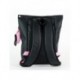 Mochila negra con detalles de Kuromi y Hello Kitty