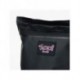 Mochila negra con detalles de Kuromi y Hello Kitty