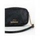 bolso negro de polipiel con logo de Minnie