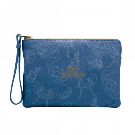 Neceser azul de viaje Stitch con estampado de Disney