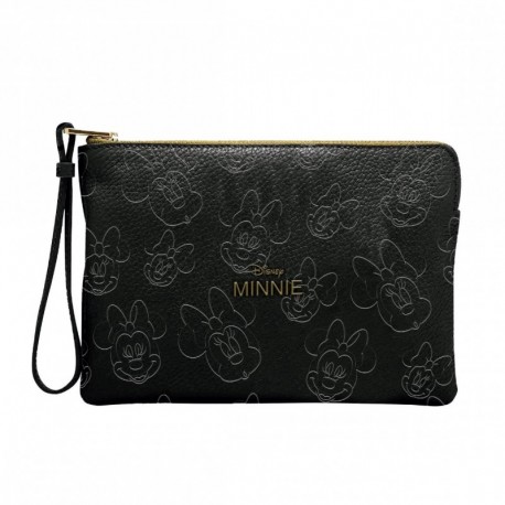Neceser de aseo Minnie Mouse negro 100% PU