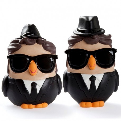 Figuras Goofi The Blues Brothers con sombreros y gafas