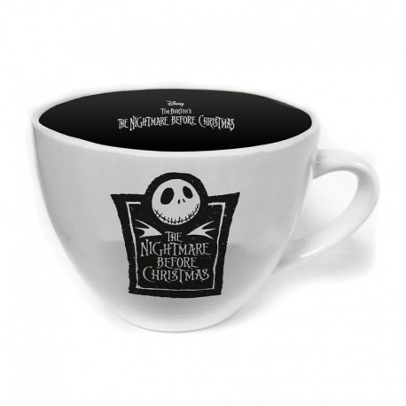 Tasse cappuccino Disney L'Étrange Noël de monsieur Jack avec design Jack Skellington