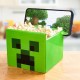 Bowl verde de Minecraft con soporte para móvil