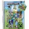 Conjunto de Papelaria Minecraft com Caderno A5 da Pyramid International