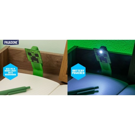 Luz del libro Creeper de Minecraft de Paladone