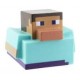 Steve Bath Pato de Minecraft con diseño cúbico
