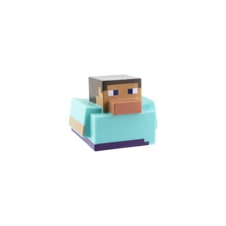Steve Bath Pato de Minecraft con diseño cúbico