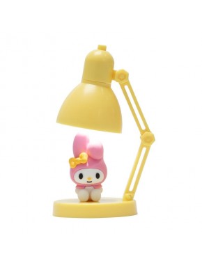 Mini lámpara amarilla My Melody Sanrio con figura en la base