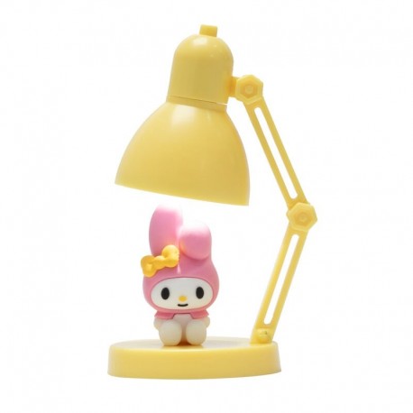 Mini lámpara amarilla My Melody Sanrio con figura en la base