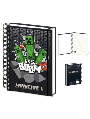 Carnet lenticulaire A5 Minecraft avec Creepers