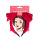Diadema roja de Blancanieves con lazo grande