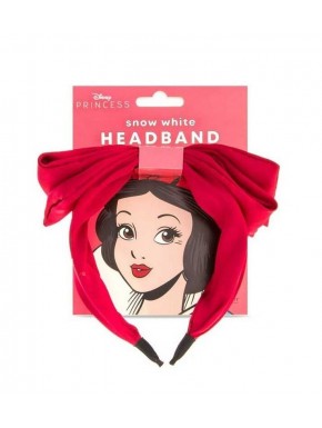 Diadema roja de Blancanieves con lazo grande