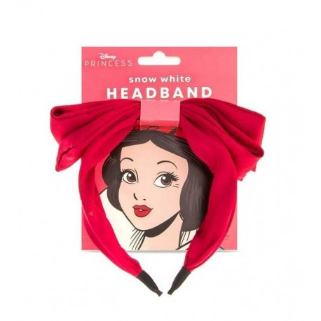 Diadema roja de Blancanieves con lazo grande
