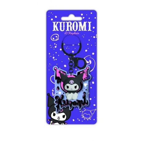 Llavero 3D de Kuromi de Hello Kitty
