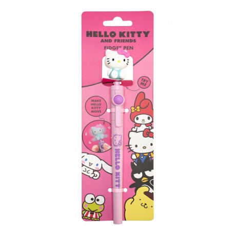 Bolígrafo Hello Kitty rosa con spinner