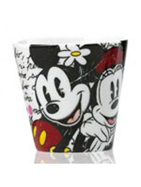 Taza de café con diseño de Mickey y Minnie Mouse