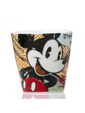 Taza de café con diseño de Mickey Mouse y puntos rojos
