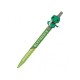 Caneta verde Sonserina com enfeite de cobra