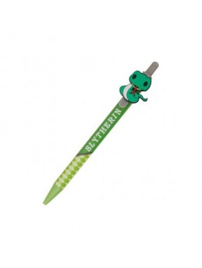 Bolígrafo verde Slytherin con adorno de serpiente