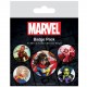 Paquete de insignias con heroínas Marvel