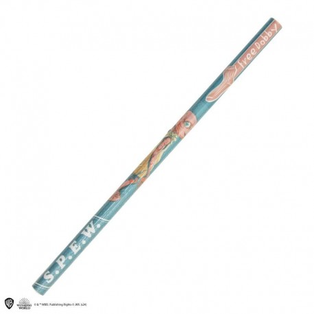 Lápiz Dobby azul 17.8 cm con diseño S.P.E.W