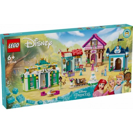 Set LEGO Aventura en el Mercado de las Princesas Disney con figuras