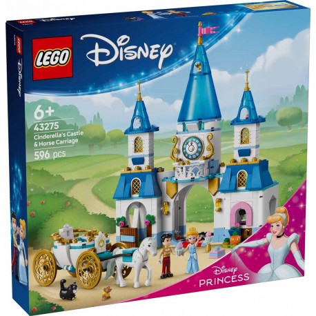 Set LEGO Castillo y Carroza de Cenicienta con figuras y carroza