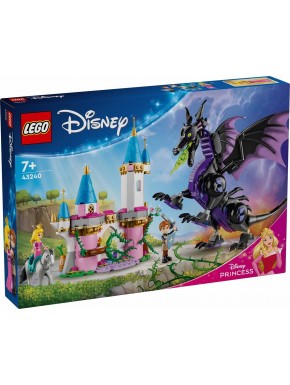 Set LEGO Maléfica Dragón con castillo y personajes Disney