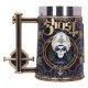 Jarra Ghost Gold Meliora de Nemesis Now con diseño dorado y negro