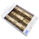 Molde para pasteles Hogwarts Express en aluminio dorado