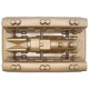 Molde para pasteles Hogwarts Express en aluminio dorado