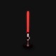 Lampe de table Sabre Laser rouge Dark Vador 59,6 cm