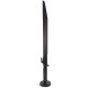 Lâmpada de mesa Sabre Negro 59,6 cm preta com luz