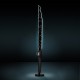 Lâmpada de mesa Sabre Negro 59,6 cm preta com luz