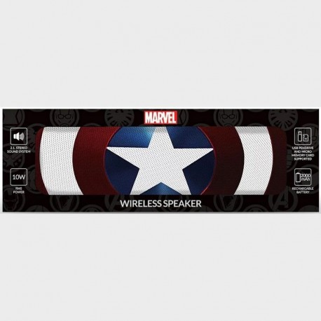 Enceinte Bluetooth Captain America avec design de bouclier