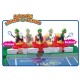 Juego de mesa Super Mario Rally Tennis con figuras de Mario y Luigi
