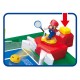 Juego de mesa Super Mario Rally Tennis con figuras de Mario y Luigi