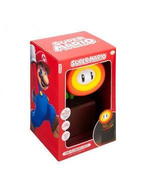 Lámpara de Flor de Fuego de Super Mario, luz encendida