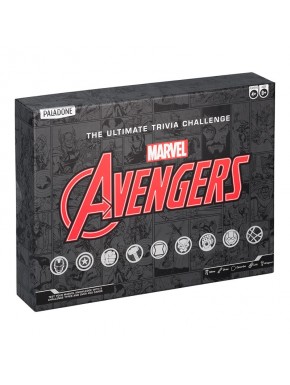 Caja del juego Desafío Definitivo de Trivia Marvel Avengers