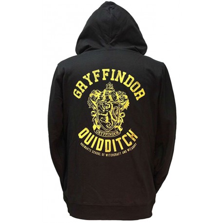 Sudadera Harry Potter Gryffindor Quidditch con capucha