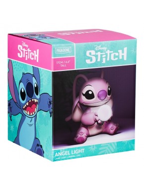 Lámpara rosa Disney Angel con bombilla iluminada