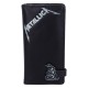 Monedero negro de Metallica con logo en relieve