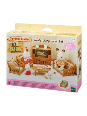 Sylvanian Families Set de Salón de Hogar con más de 20 piezas