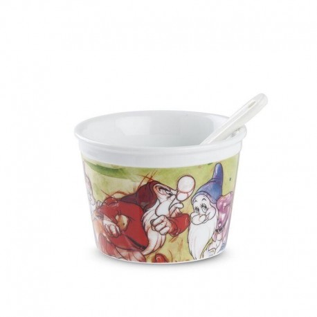 Set de tasses à glace 7 nains avec cuillère