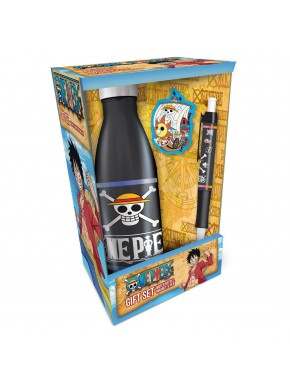 Set de regalo One Piece con botella, imán y bolígrafo
