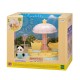 Sylvanian Families Carrusel de las Estrellas con figura de panda bebé